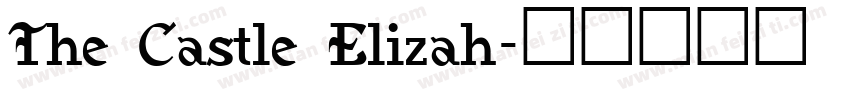 The Castle Elizah字体转换